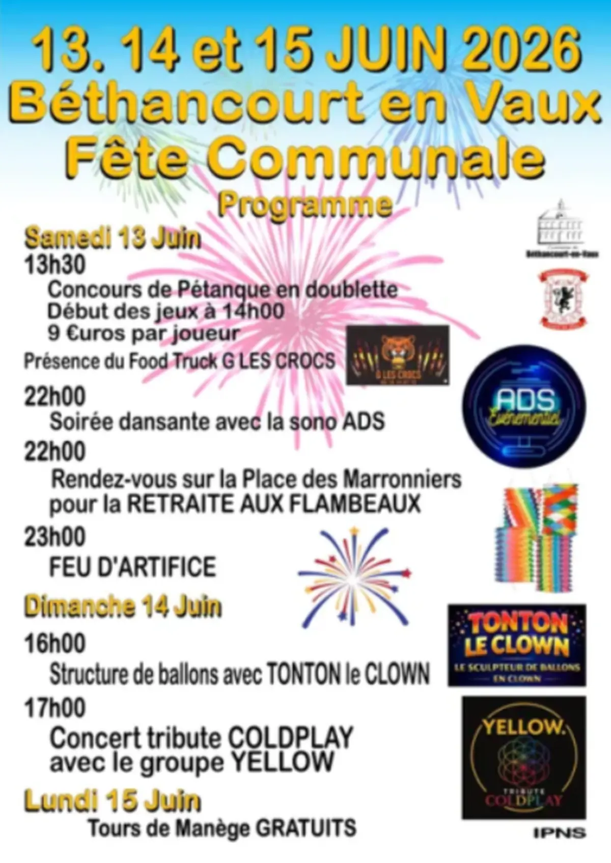 Fête communale de Béthancourt-en-Vaux