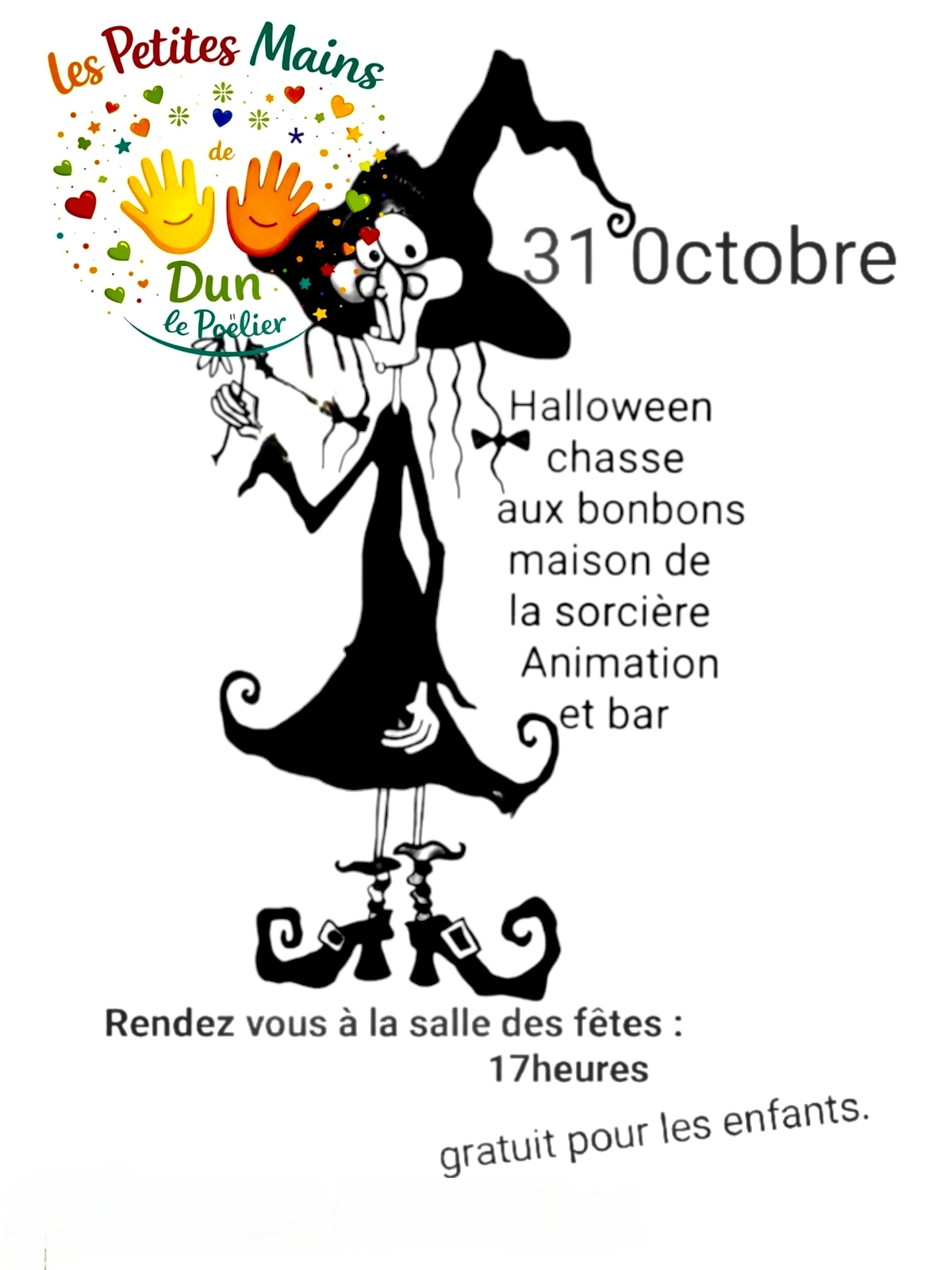 Fête d'Halloween à Dun-Le-Poëlier