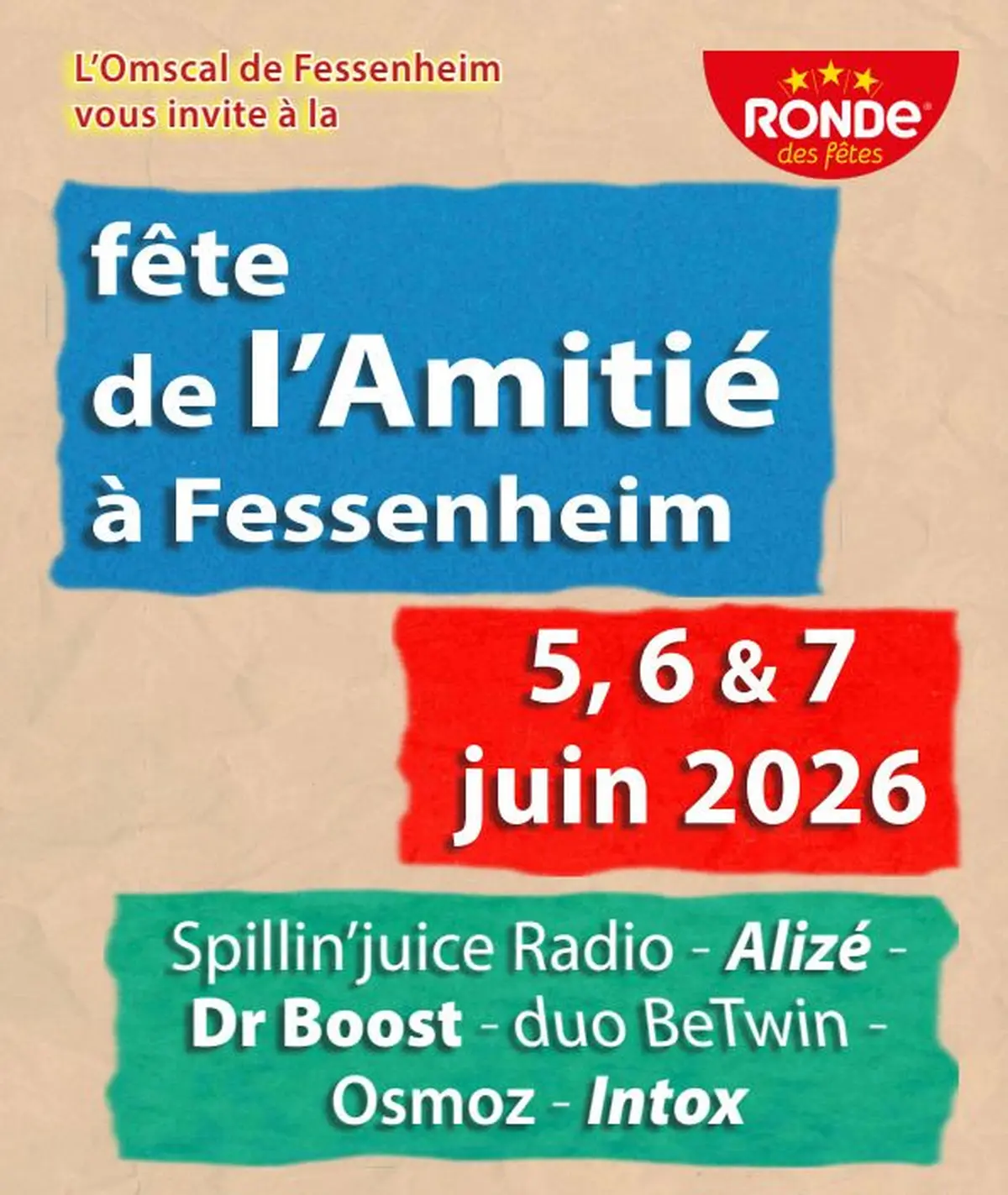 Fête de l'Amitié 2026 à Fessenheim : tout le programme du week-end