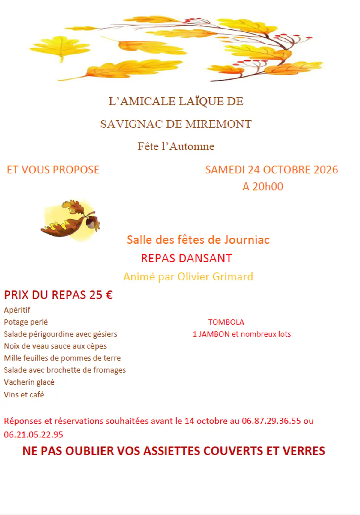 Fête de l'automne à Savignac de Miremont