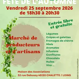 Fête de l'automne : Marché des producteurs et d'artisans