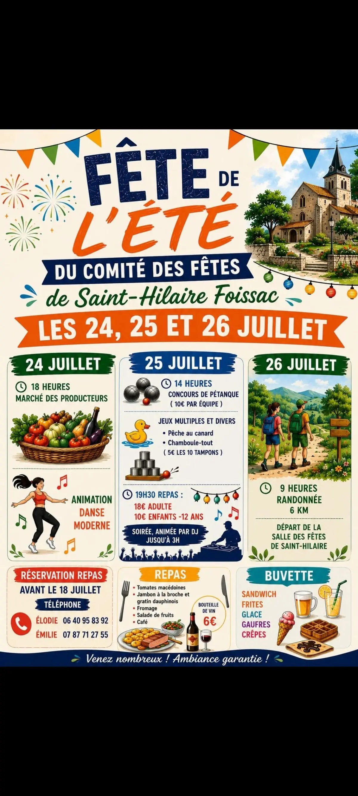 Fête de l'été du comité des fêtes de St Hilaire Foissac