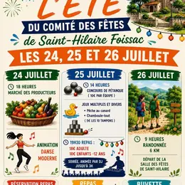 Fête de l'été du comité des fêtes de St Hilaire Foissac