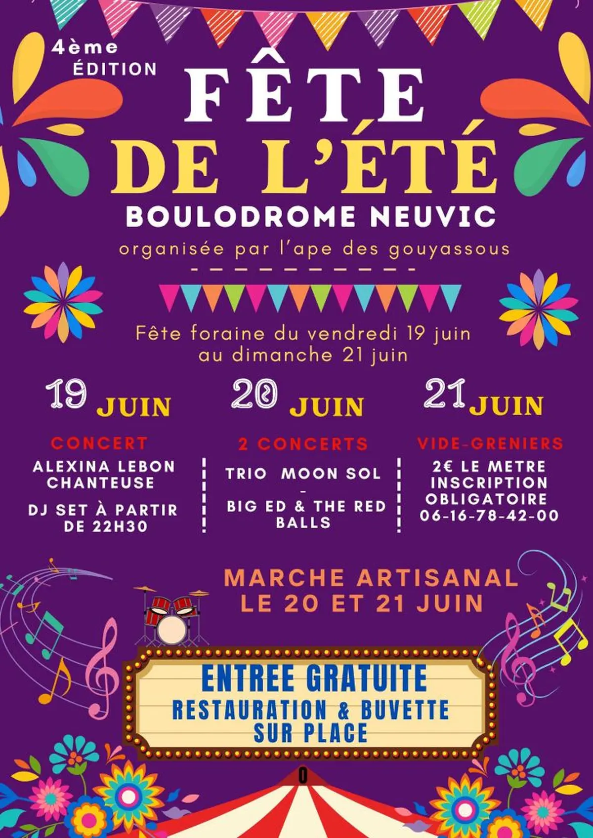 Fête de l’été - Marché artisanal, manèges et concerts