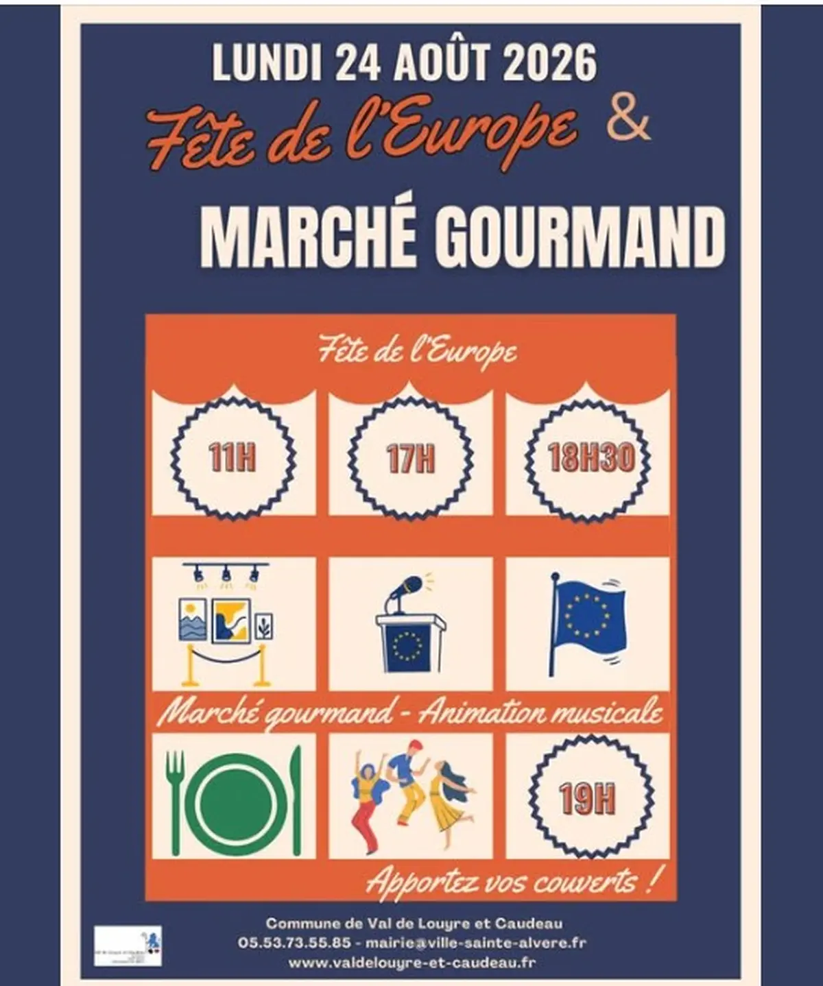 Fête de l' Europe et marchés gourmands à Sainte Alvère