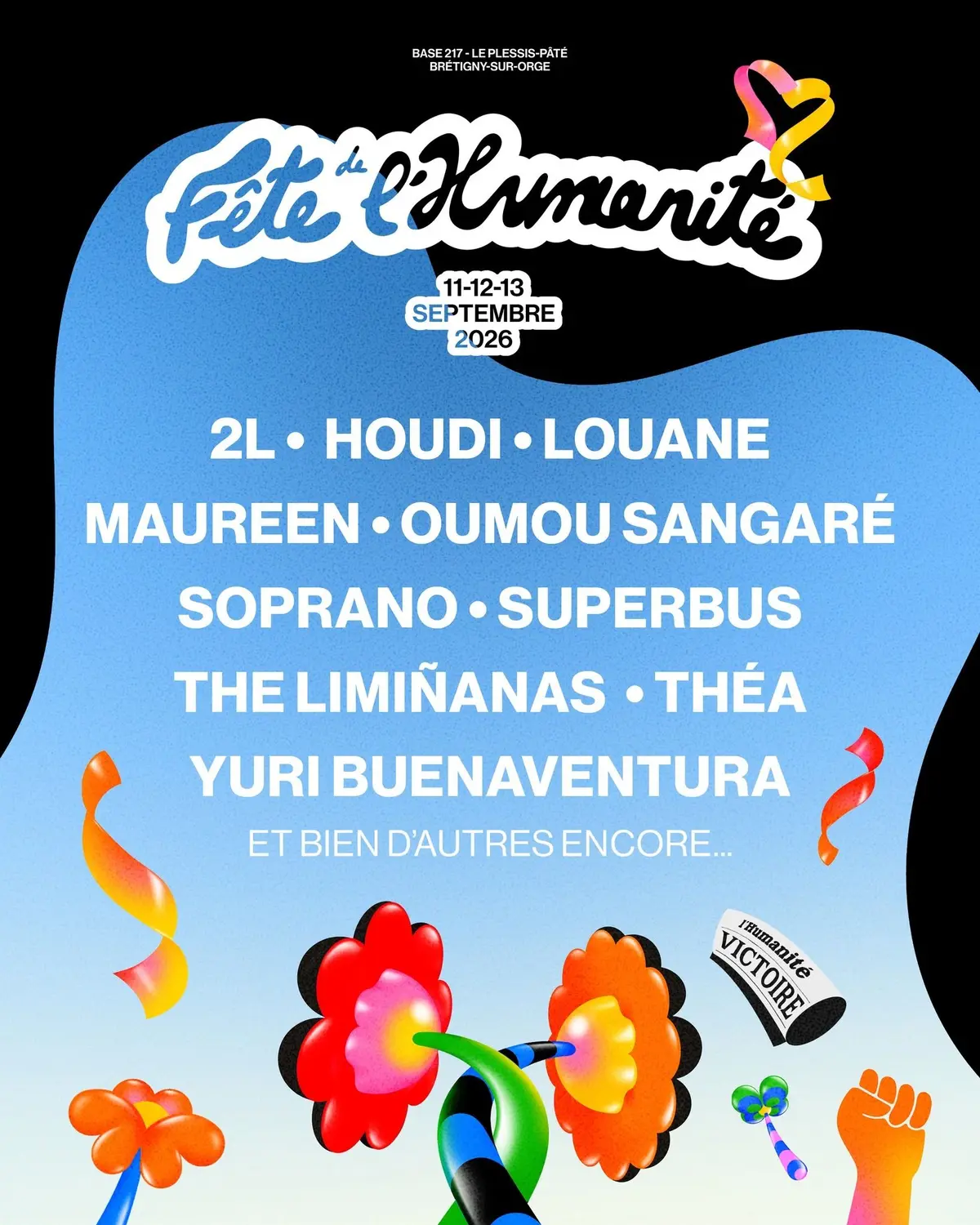 Les premiers noms de la Fête de l'Humanité 2026