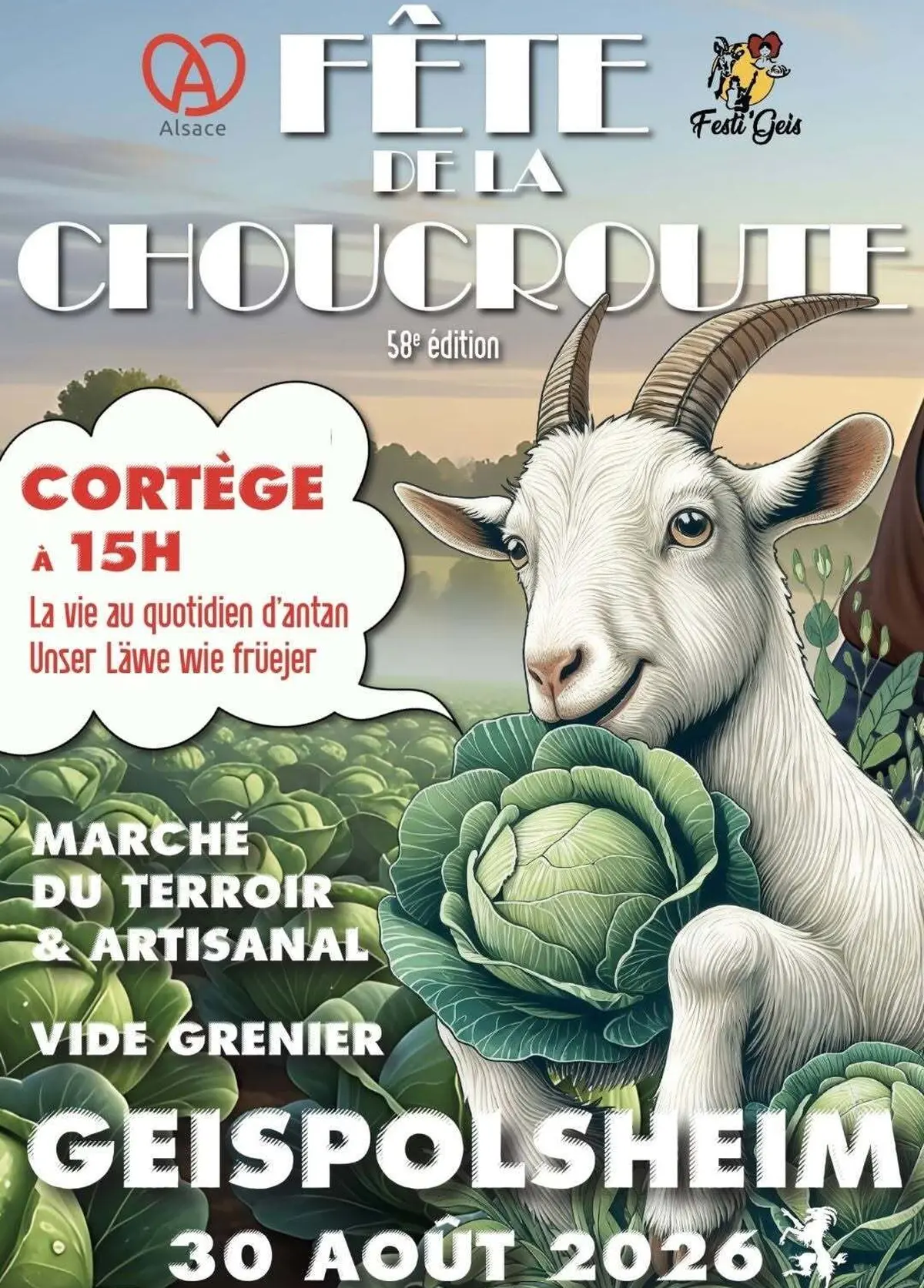 Fête de la choucroute à Geispolsheim : le programme 2026