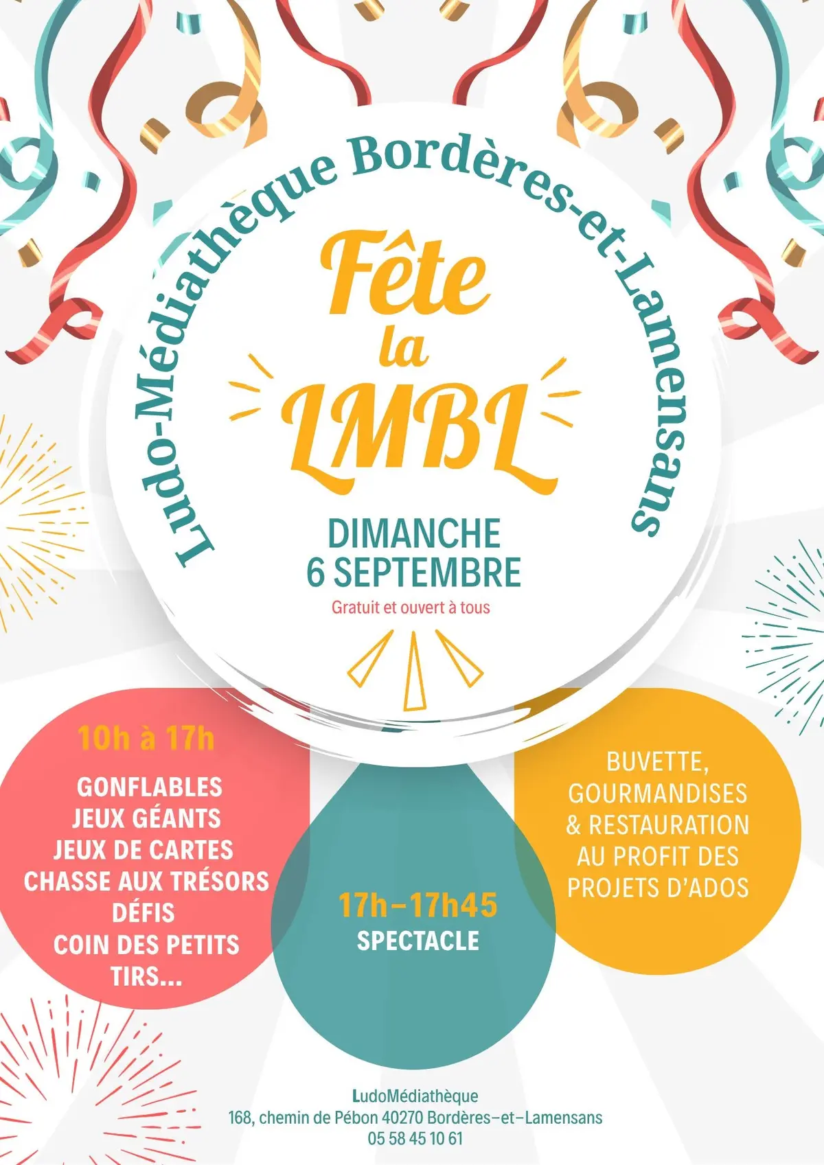 Fête de la Ludomédiathèque de Bordères et Lamensans