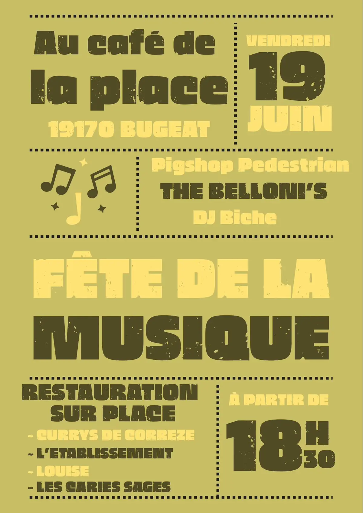Fête de la Musique au Café de la Place