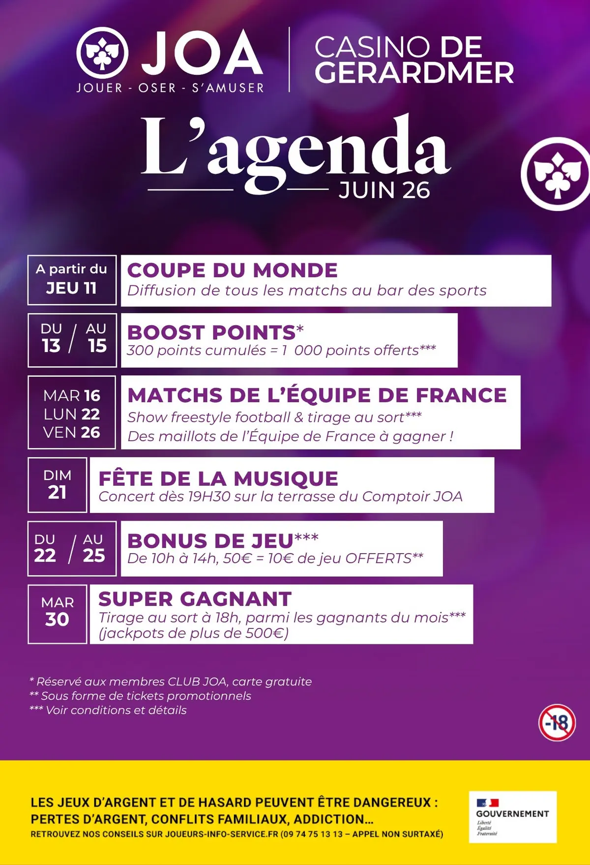 Fête de la musique au Casino JOA