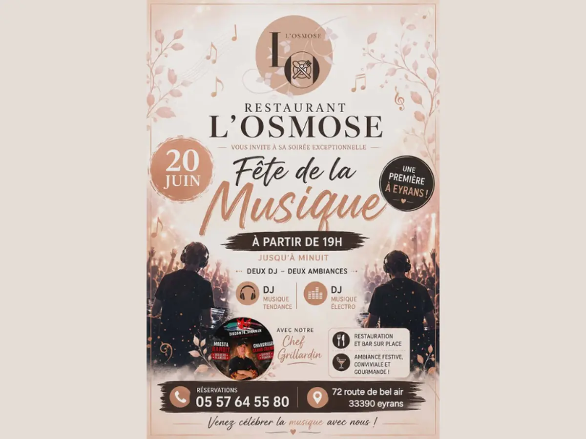 Fête de la musique au restaurant l'Osmose