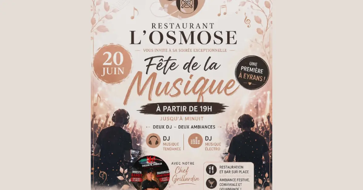 Fête de la musique au restaurant l'Osmose