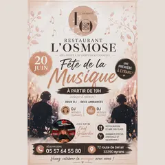 Fête de la musique au restaurant l'Osmose