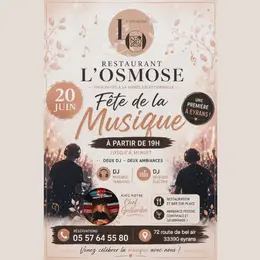 Fête de la musique au restaurant l'Osmose