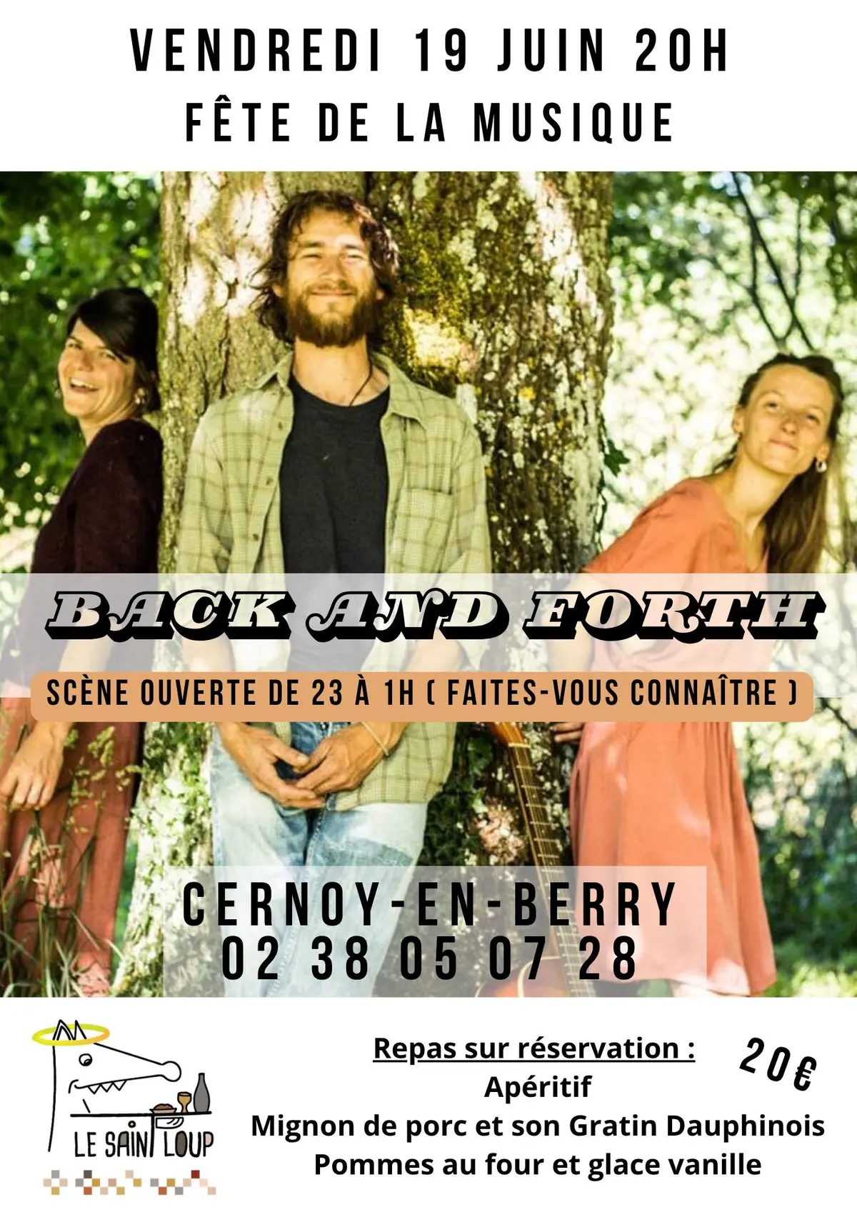 Fête de la musique au Saint Loup avec Back and Forth