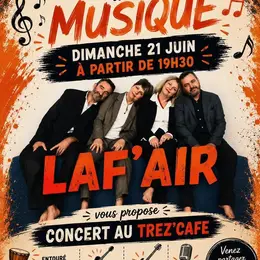 Fête de la musique au Tréz'Café avec Laf'air