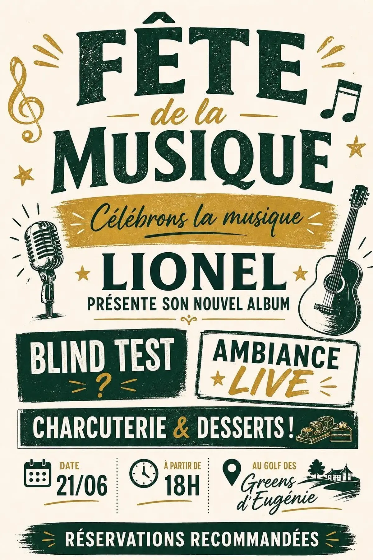 Fête de la musique aux Greens d'Eugénie