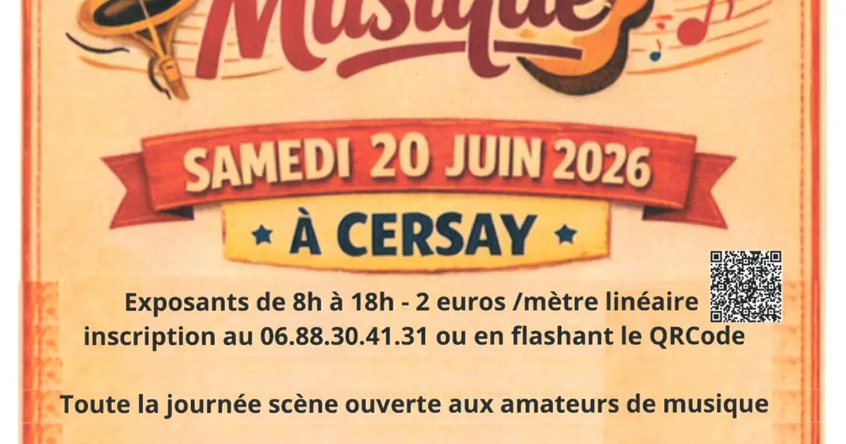 Fête de la musique et vide grenier à Cersay