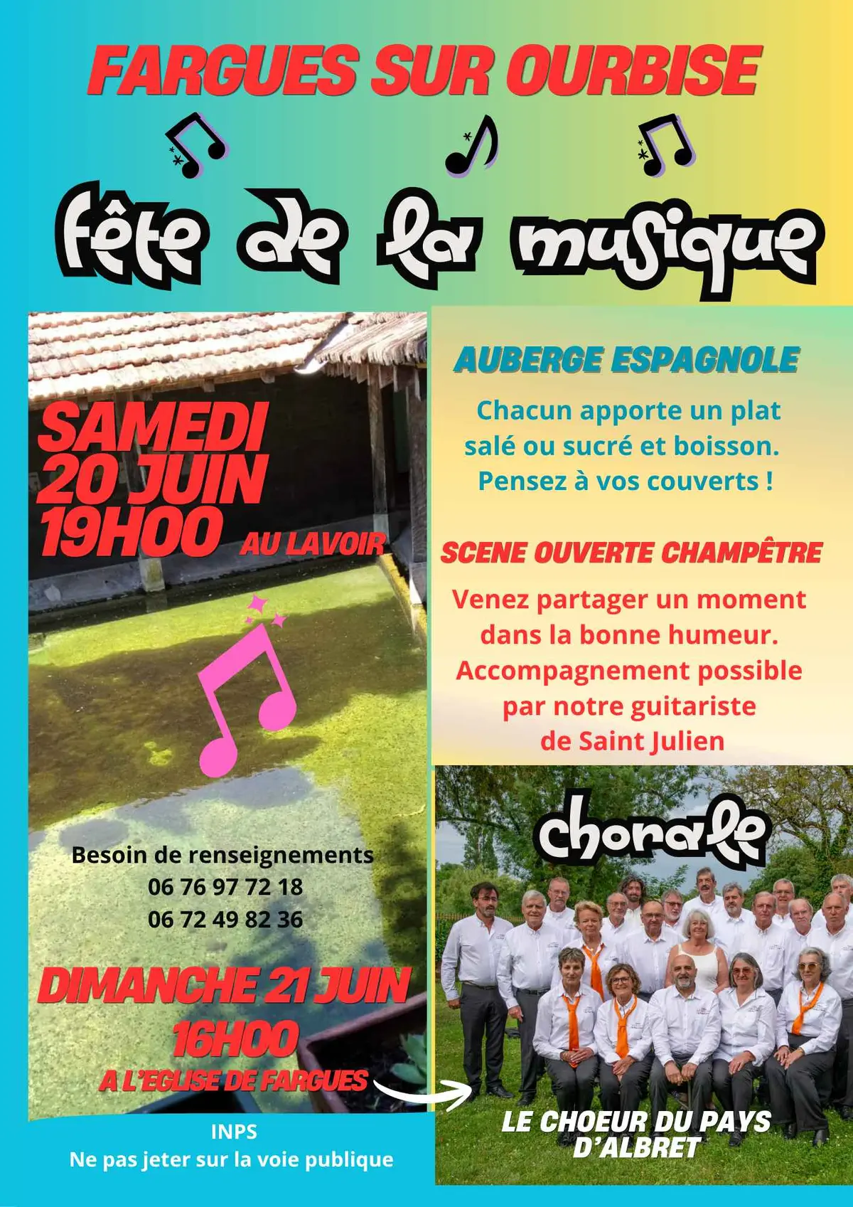 Fête de la musique : scène ouverte champêtre