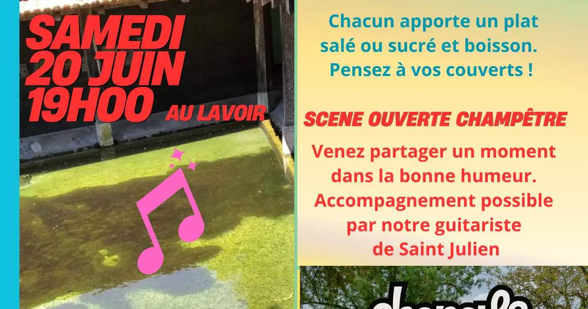 Fête de la musique : scène ouverte champêtre