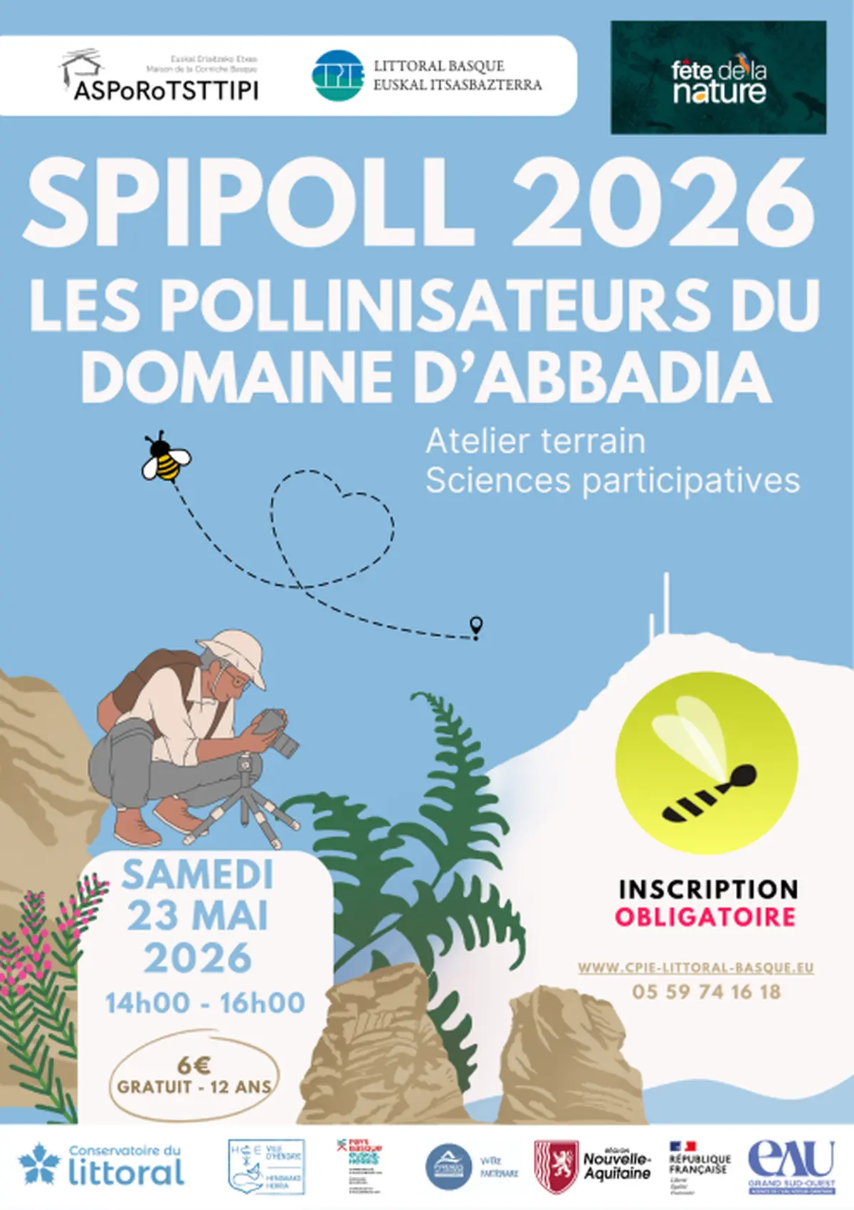 Fête de la Nature 2026 - A la découverte des pollinisateurs du domaine d'Abbadia