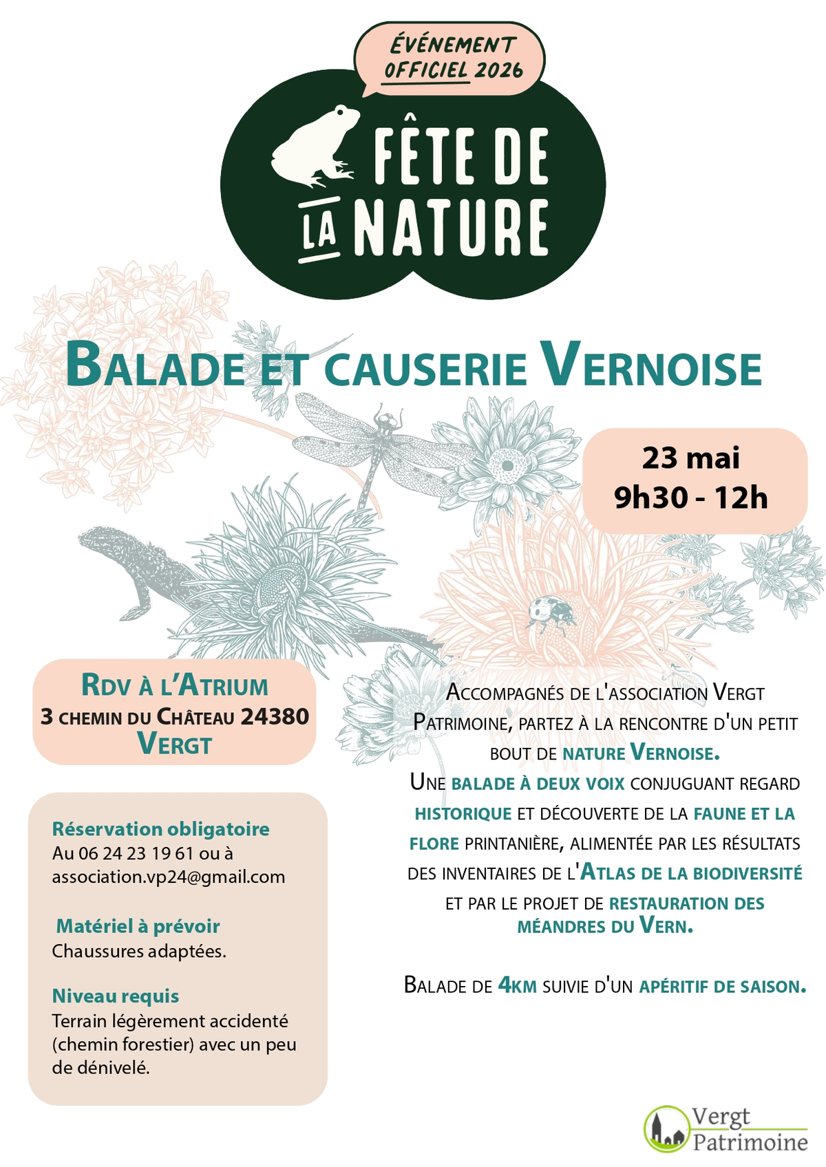 Fête de la nature : Balade et causerie Vernoise