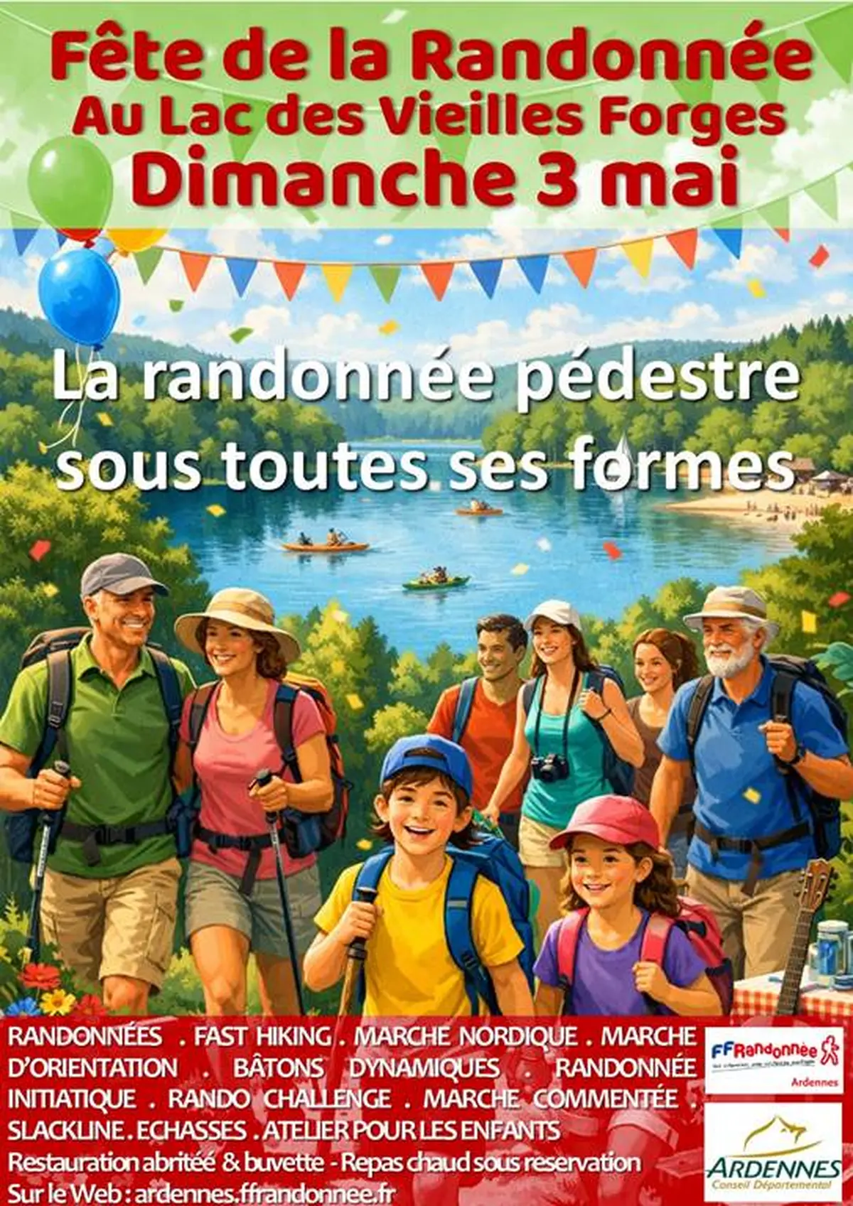 Fête de la randonnée au lac des Vieilles Forges