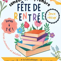 Fête de la rentrée 2026 - Braderie de livres