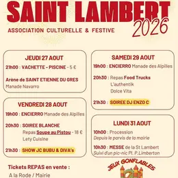 Fête de la Saint Lambert à Mas Blanc les Alpilles
