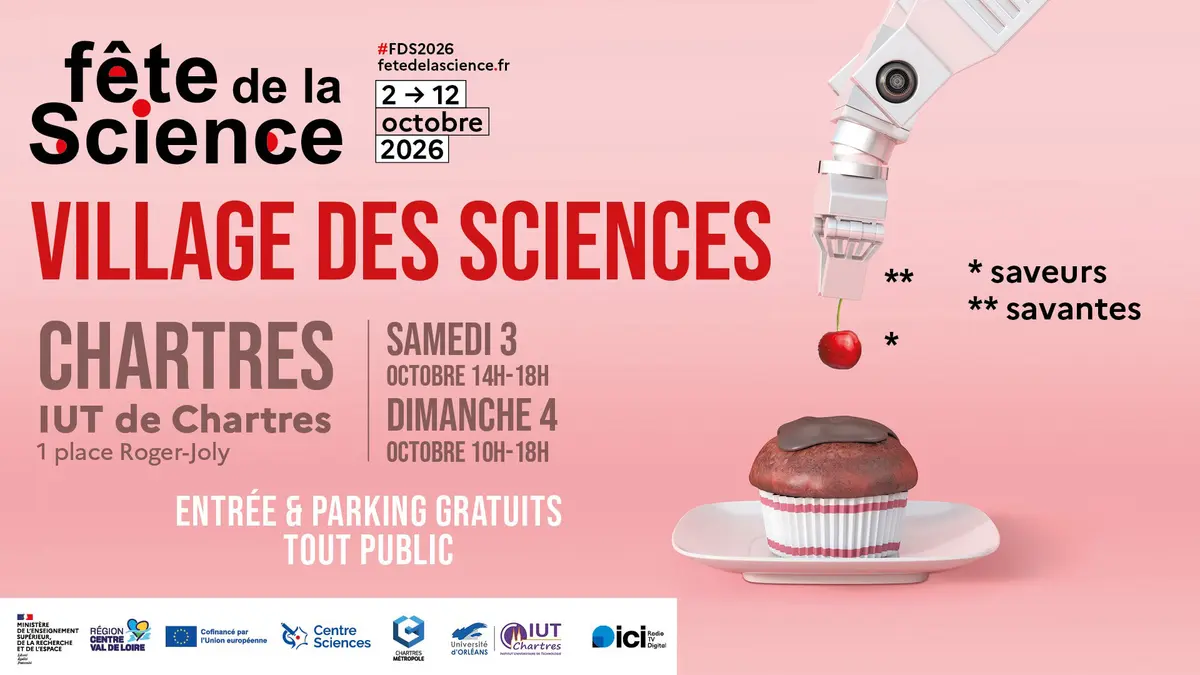 Fête de la Science 2026 à Chartres : Village des sciences et « Saveurs savantes »