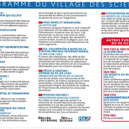 Fête de la science : village des sciences