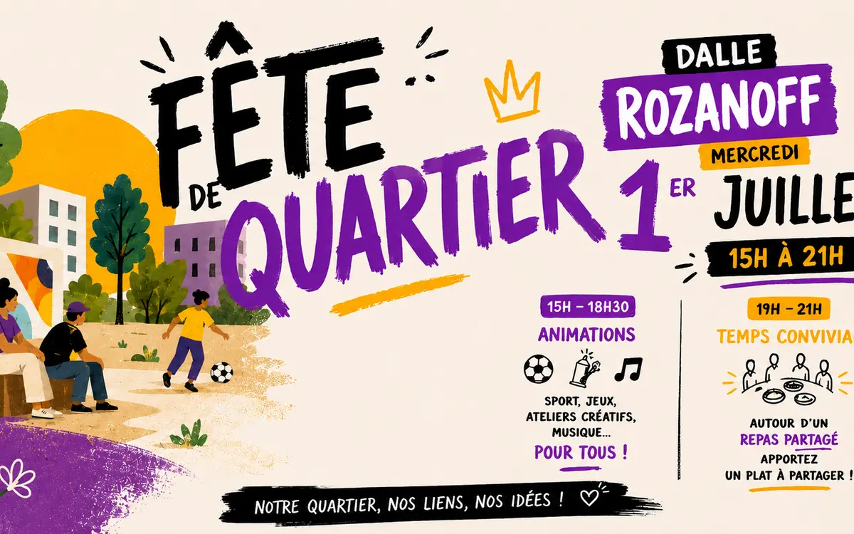 Fête du quartier, dalle Rozanoff, 01-07-2026