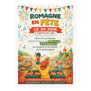 Fête de village à Romagne