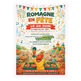 Fête de village à Romagne
