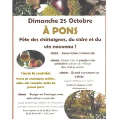 Fête des châtaignes, du cidre et du vin nouveau à Pons