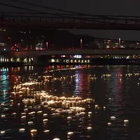 Une rivière de lumières à la Fête des lumières (Poïesis) &copy; Muriel Chaulet