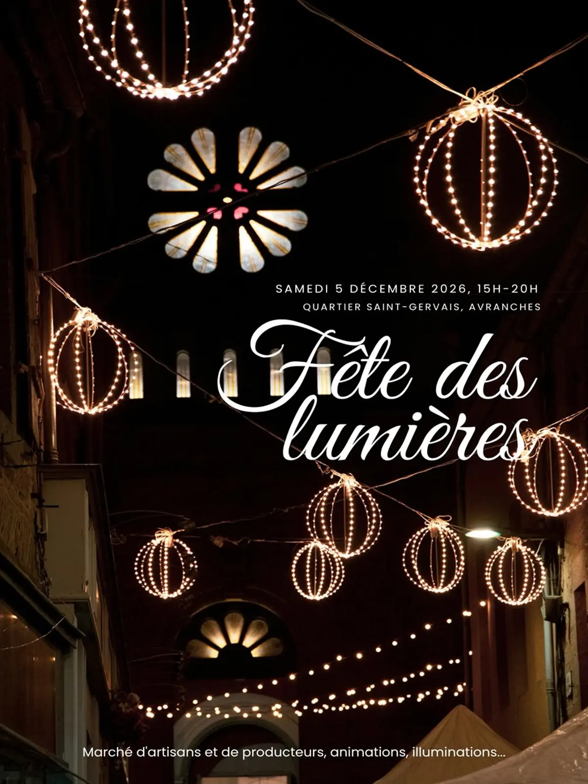Fête des Lumières - Quartier Saint-Gervais