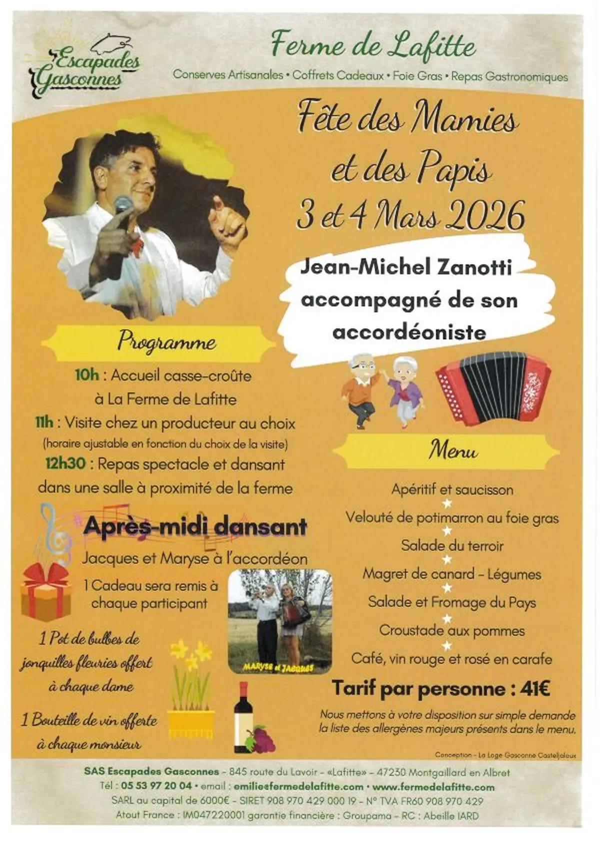 Fête des mamies et des papis à la ferme de Lafitte