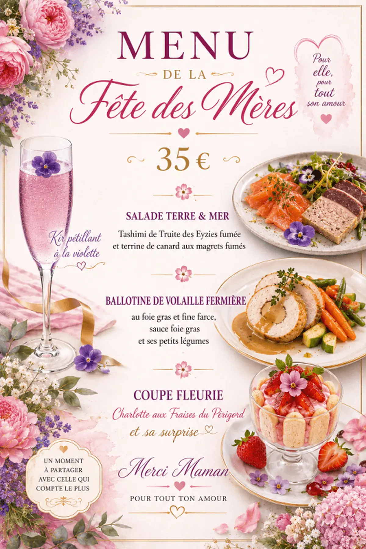 Fête des mères à l'Escale de la Grignotière