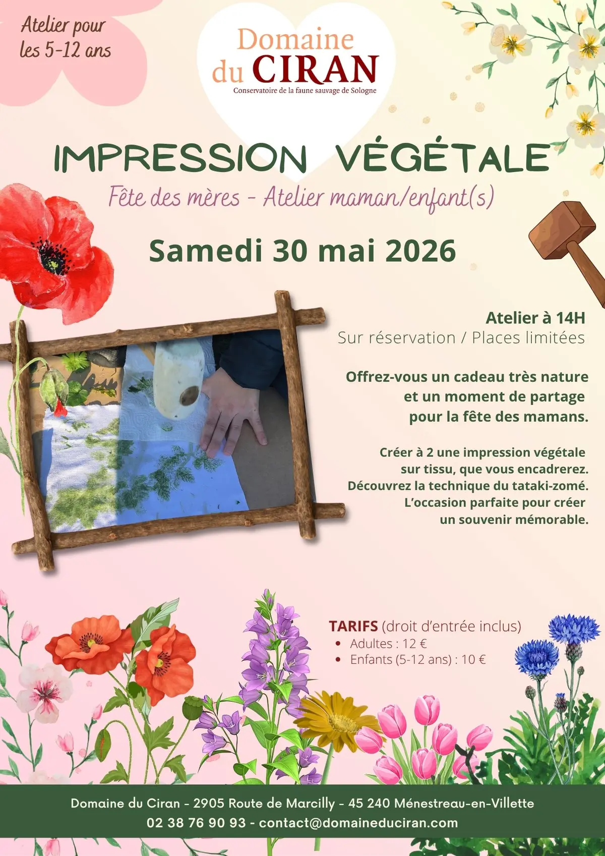 Fête des mères : impression végétale
