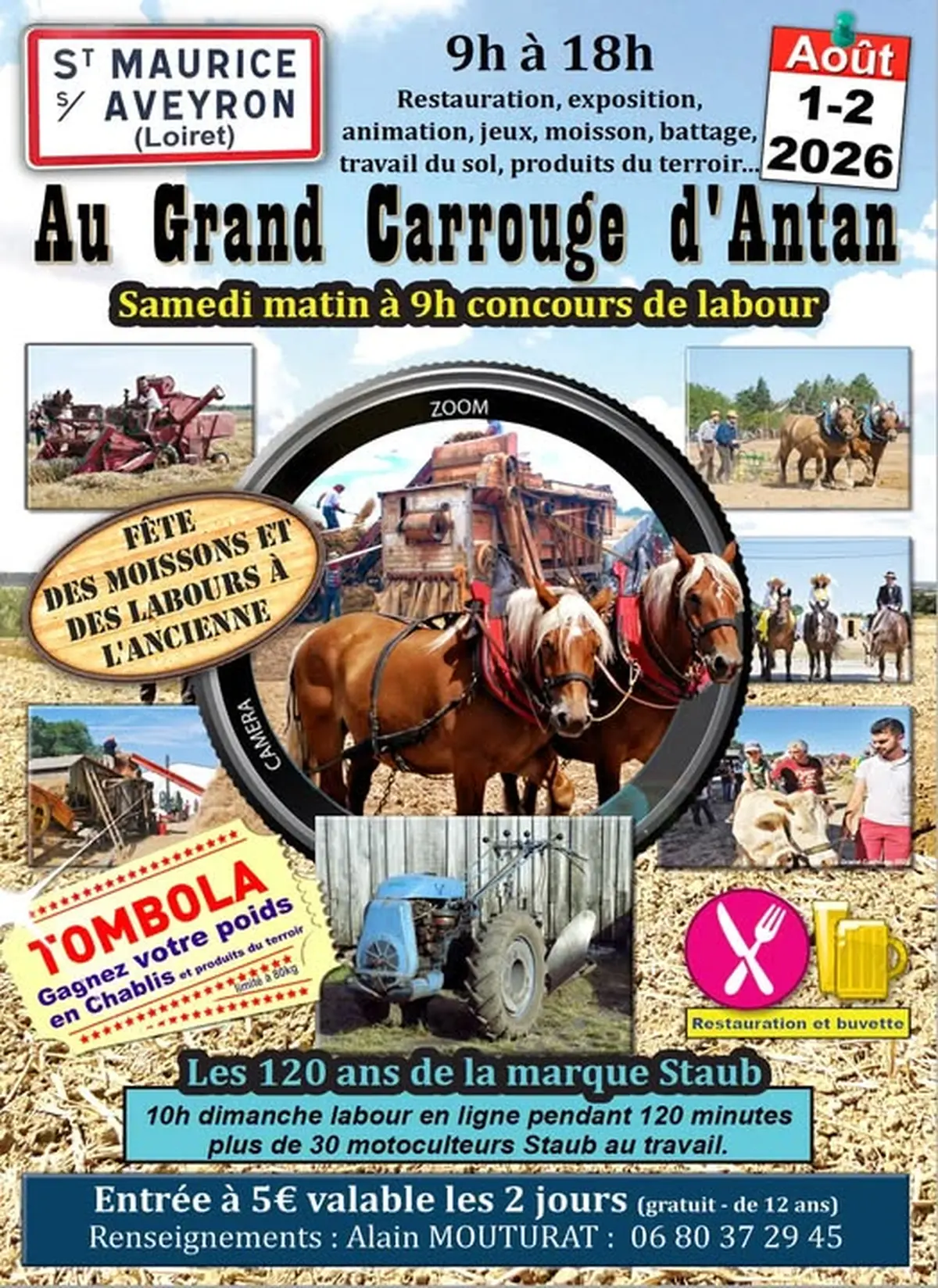 Fête des moissons et des labours à l'ancienne