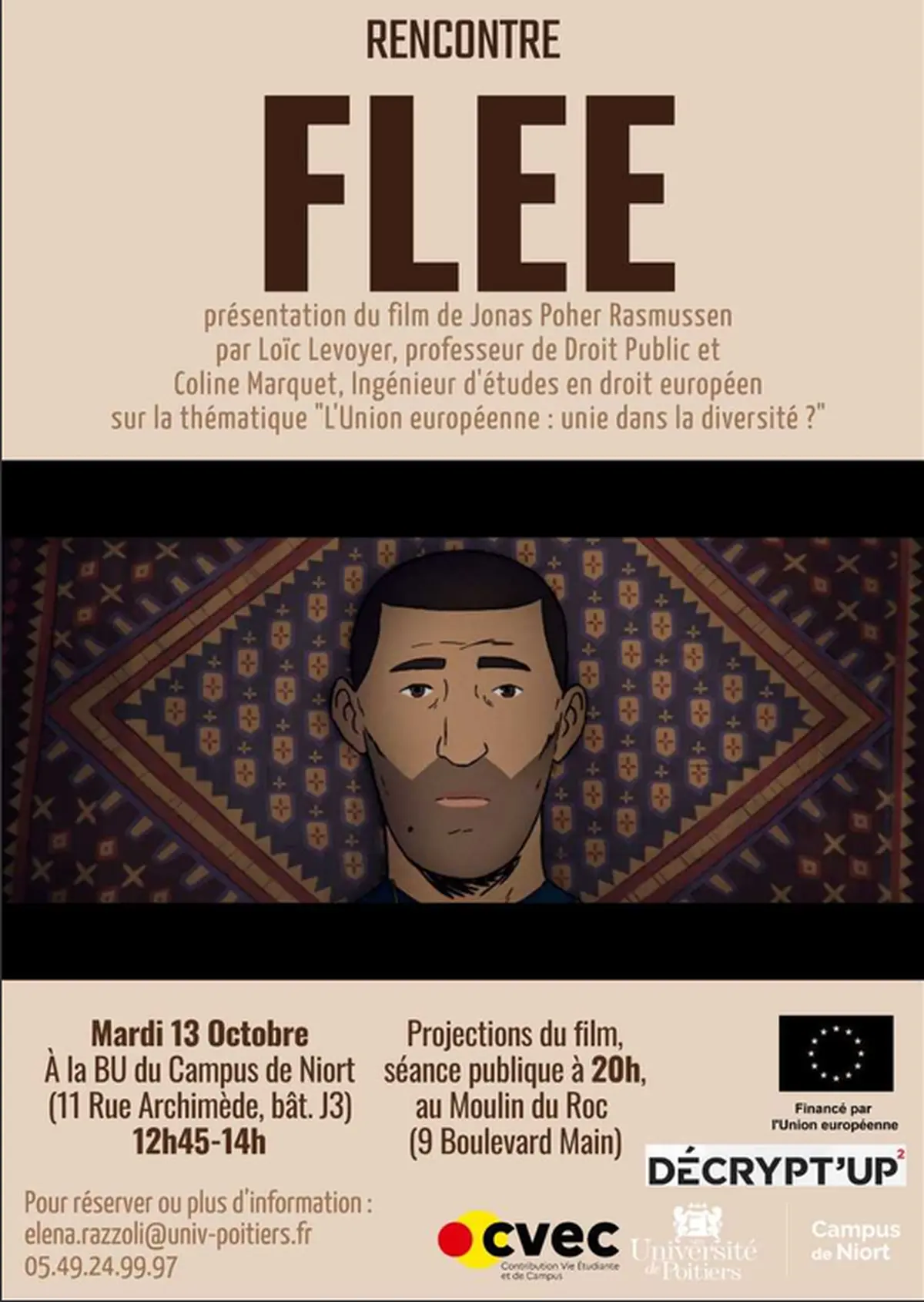 Fête des sciences et ciné-débat du film Flee à Niort