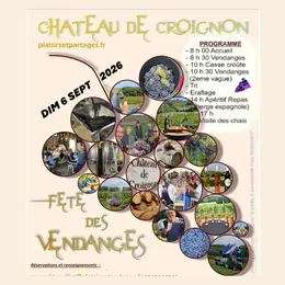 Fête des vendanges au Château de Croignon