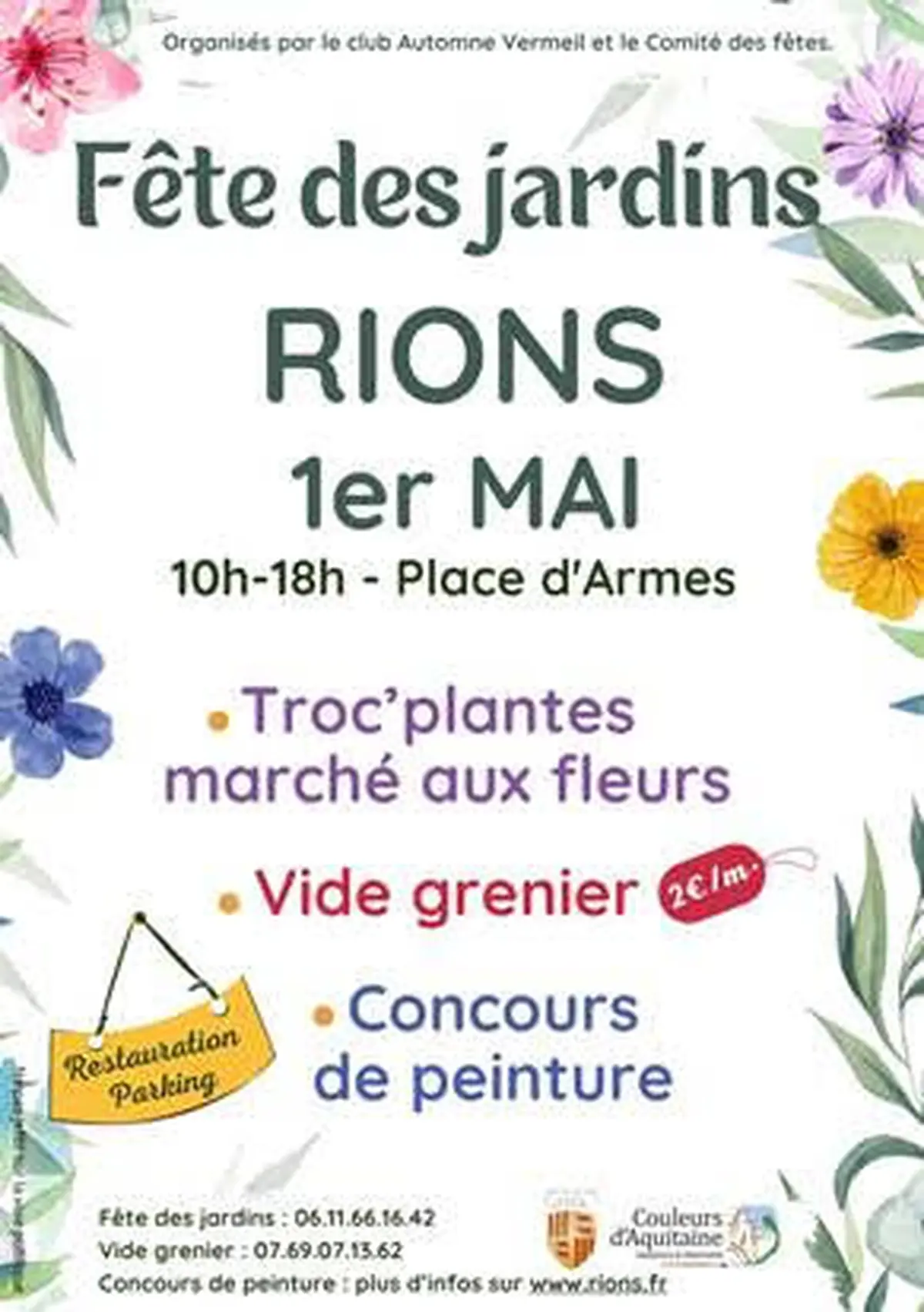 Fête du 1er Mai à Rions
