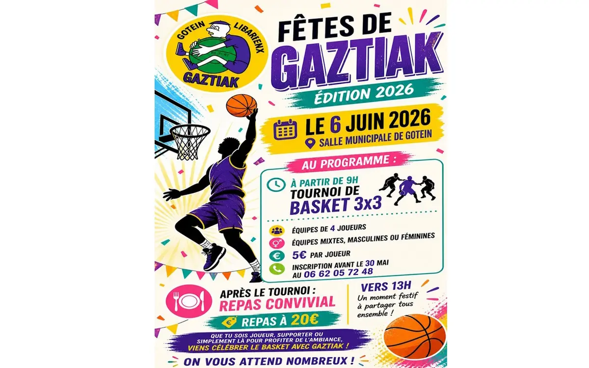Fête du club de basket Gaztiak