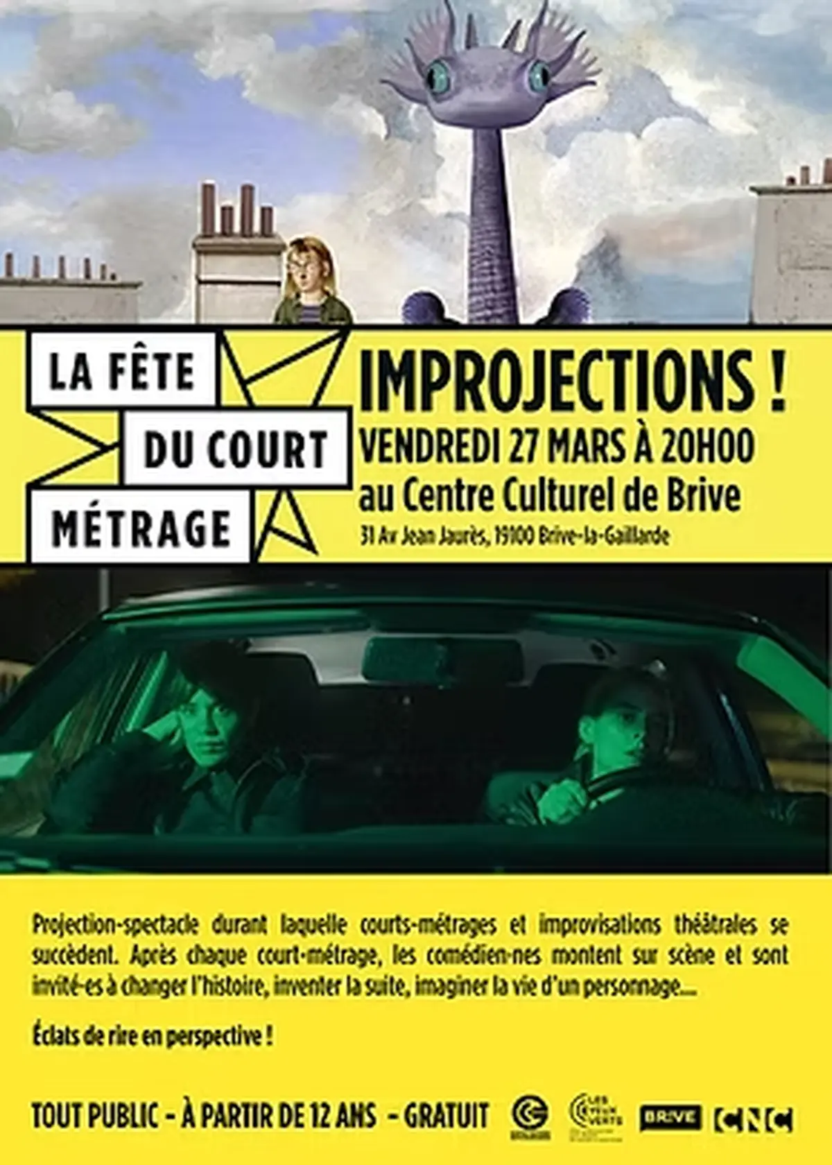 Fête du court métrage: Improjection (Centre Culturel)