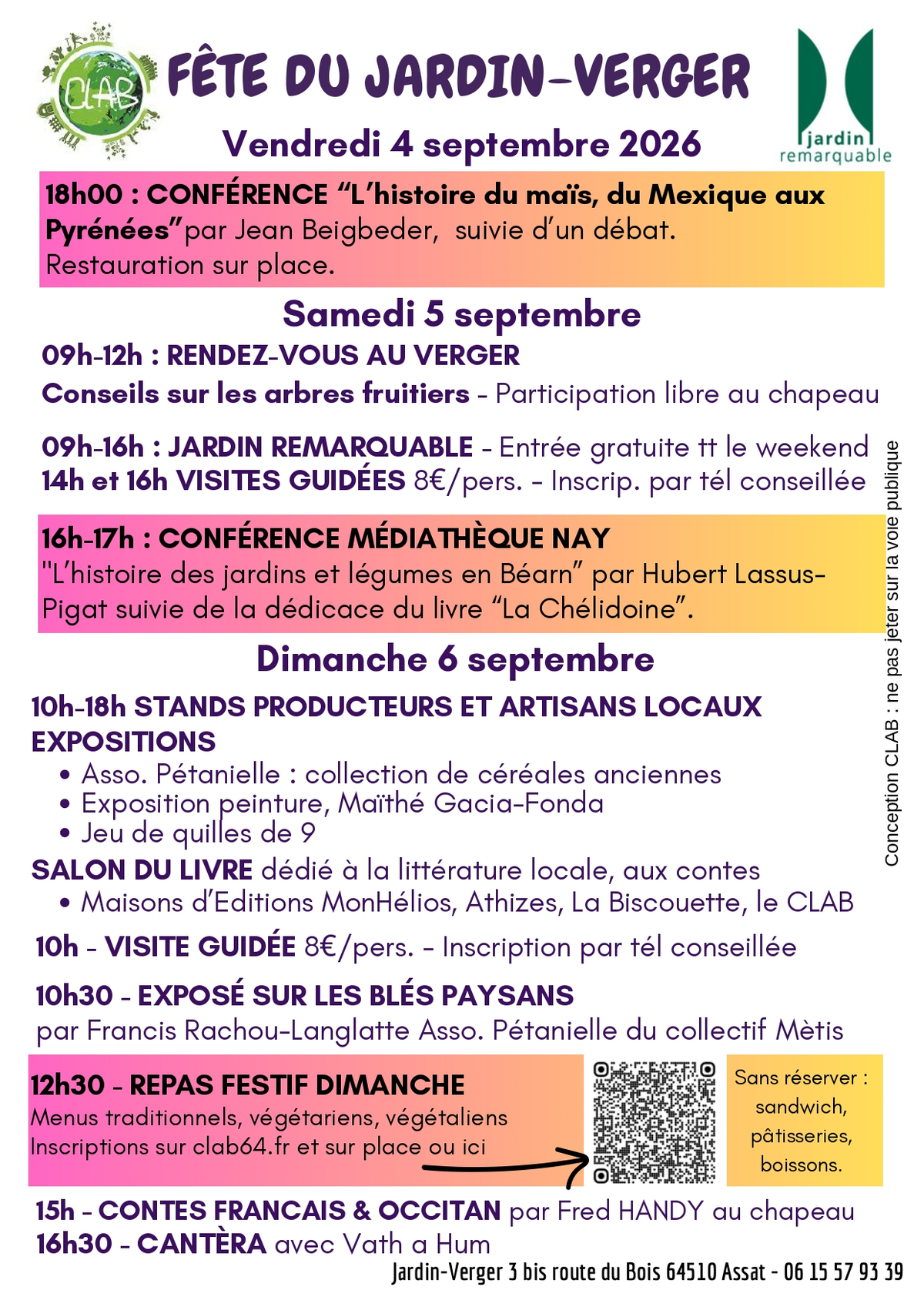 Fête du Jardin-verger Conservatoire