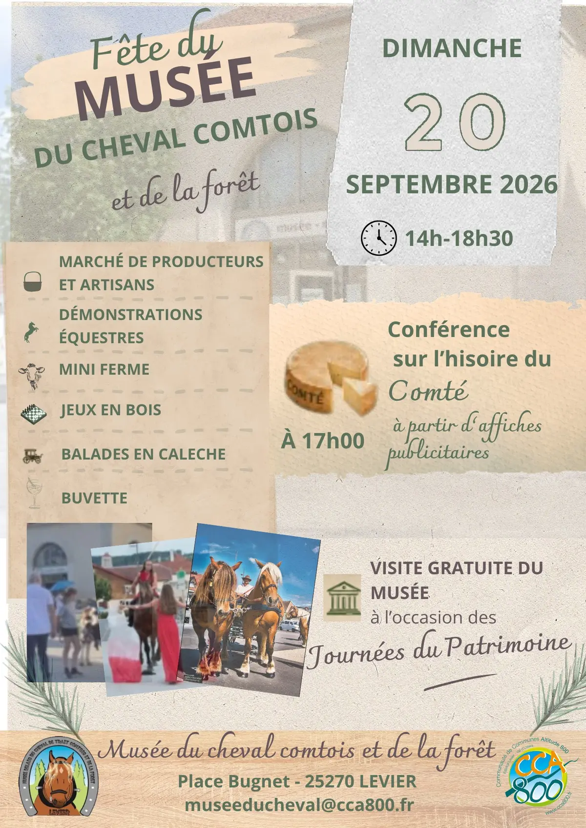 Fête du Musée du cheval de trait comtois et de la forêt