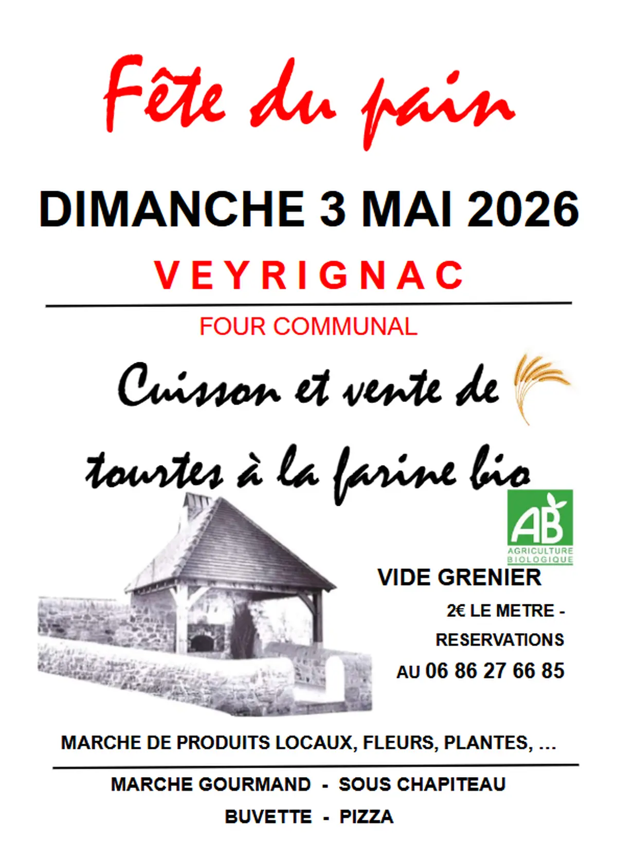 Fête du pain de Veyrignac 2026