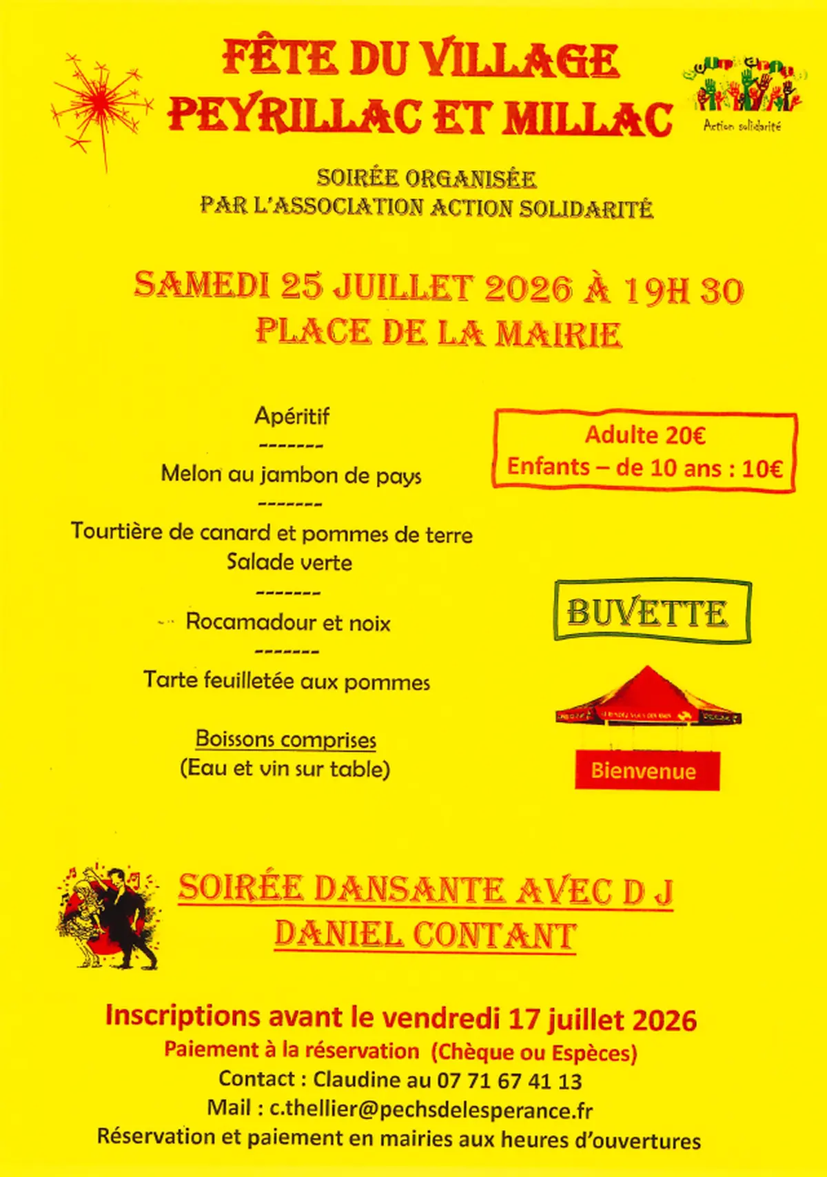 Fête du village à Peyrillac et Millac